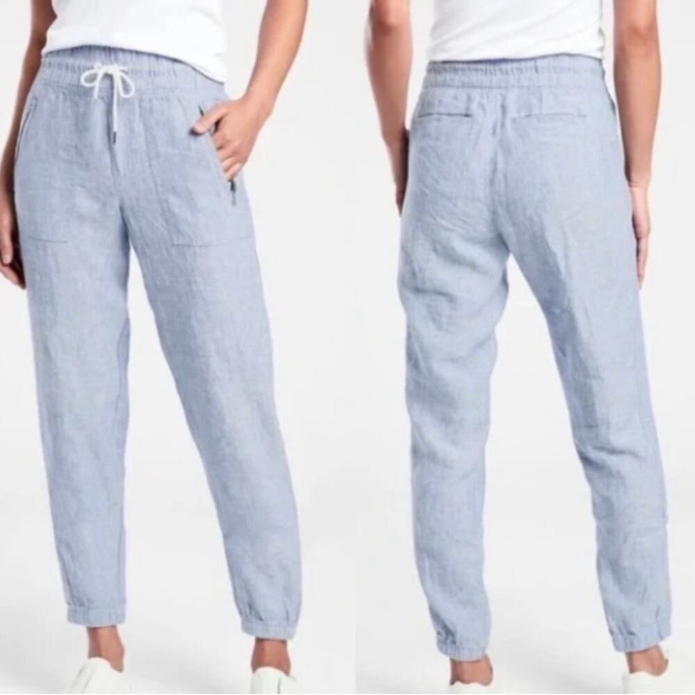 Athleta Cabo Linen Joggers